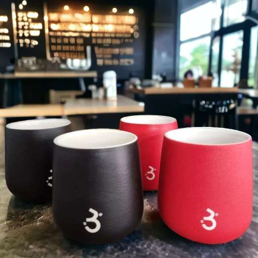 Ban Black Ceramic Cup [200ml]