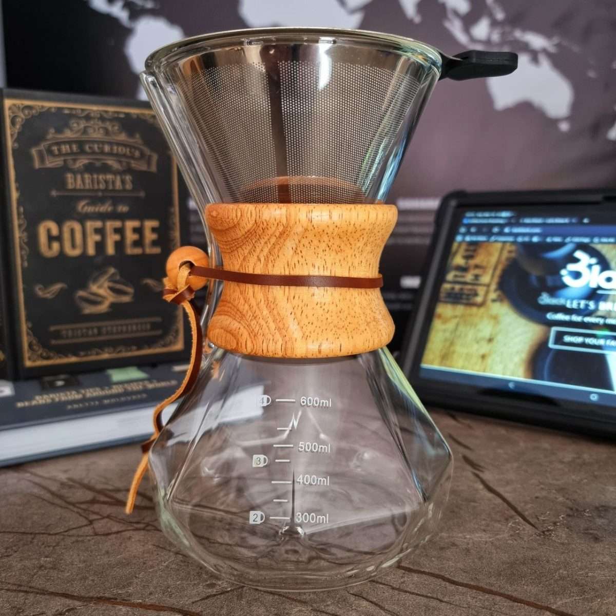 Octagon Chemex Brewing Pitcher + Stainless Filter - Image 3