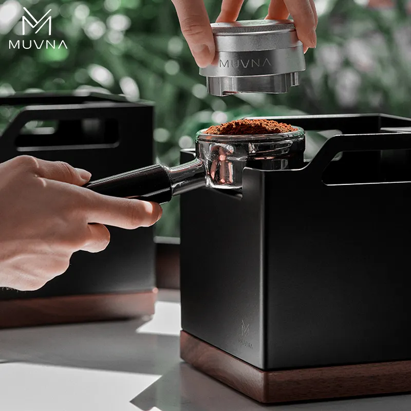 Muvna Square Tamping Base & Knockbox